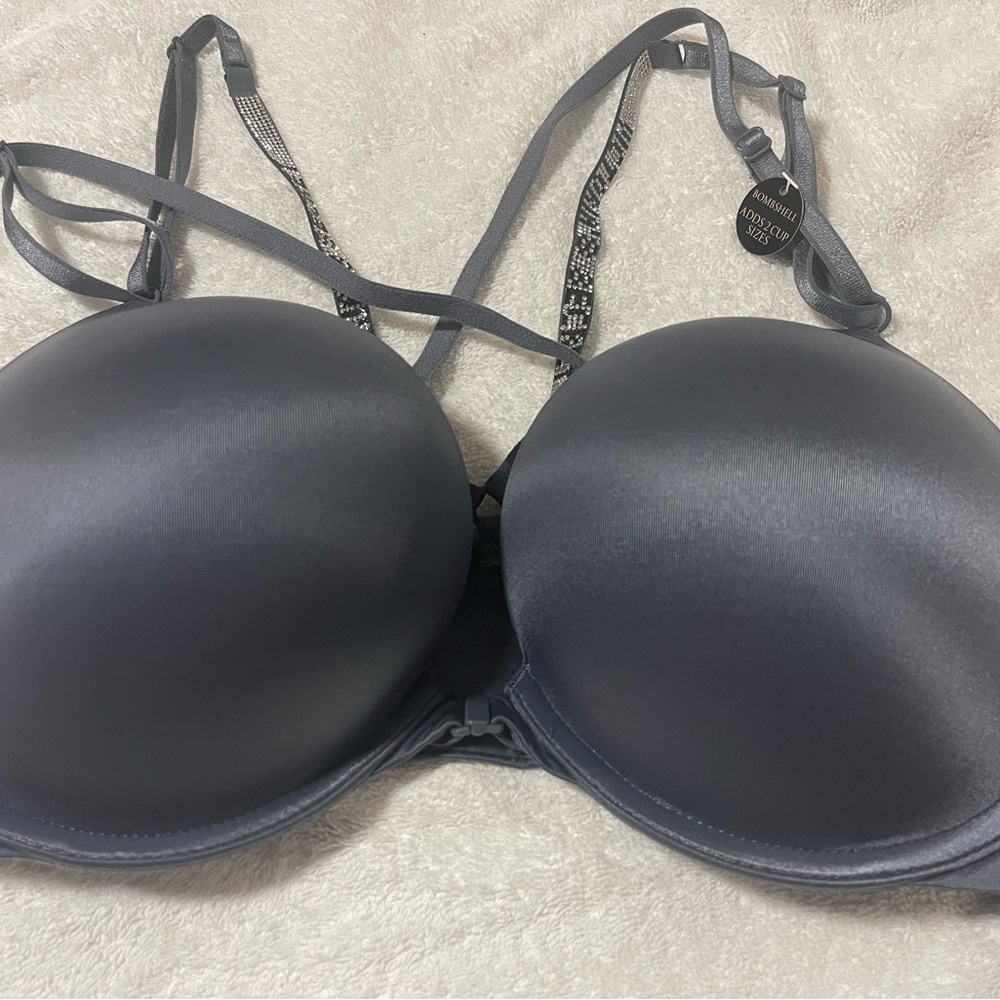 Brand New**Beautiful indigo blue Victoria’s Secret Bra. Size 36c Tags on